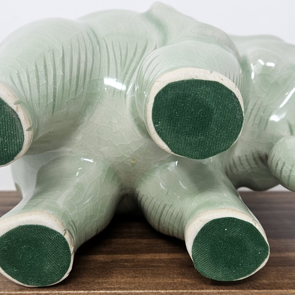 Novica Ceramic green Elephant - Picture 5 of 7